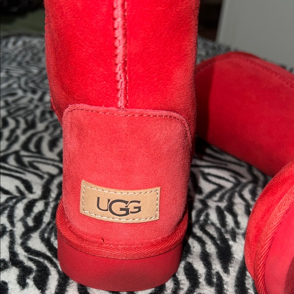 Red Suede Boots - Picture 2 of 3